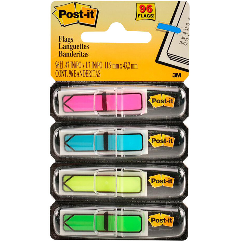 3M（Post-it） 684-ARR4 箭頭指示標簽/報事貼 24片*4色/包_http://gzyiqian.cn/img/images/C201902/1551164401992.jpg