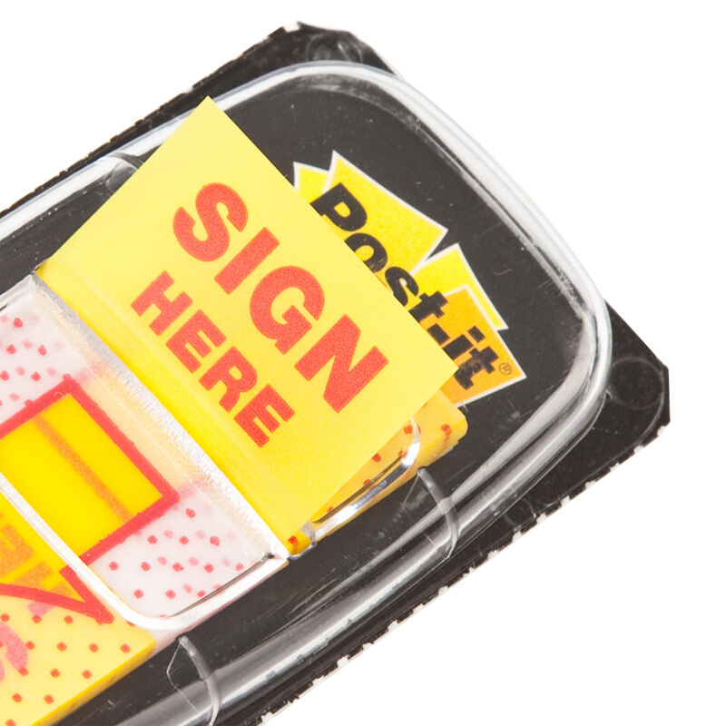 3M（Post-it） 680-SH2 指示標(biāo)簽/簽名標(biāo)簽/箭頭提示標(biāo)簽 25.4*43.2mm 100張/卡_http://gzyiqian.cn/img/images/C201902/1551166120620.jpg