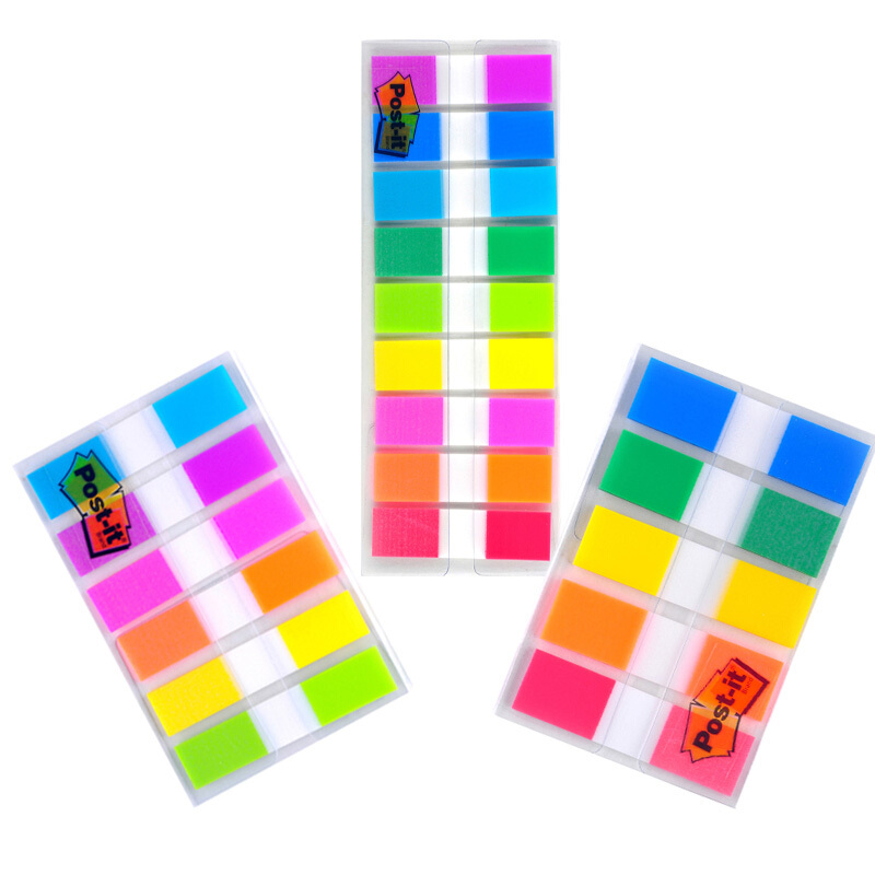 3M（Post-it） 683-9CF 透明抽取式指示標簽 12*44mm 10張*9色/包_http://gzyiqian.cn/img/images/C201902/1551167452725.jpg