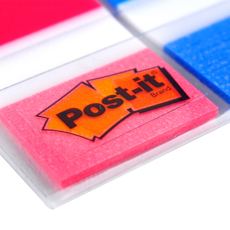3M（Post-it） 680-2PK-1 透明指示標簽/報事貼 紅藍 20張*2色/包_http://gzyiqian.cn/img/images/C201902/1551167817153.jpg