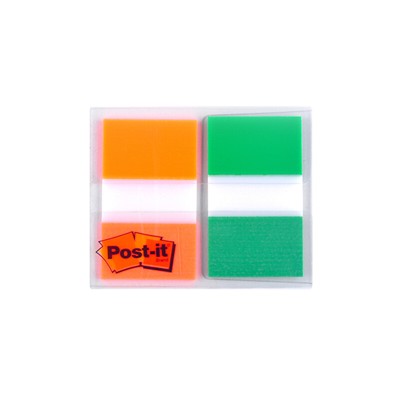 3M（Post-it） 680-2PK-2 透明指示標簽/報事貼 綠橙 20張*2色/包_http://gzyiqian.cn/img/images/C201902/1551170435024.jpg