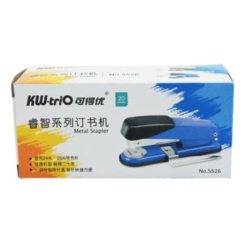 可得優（KW-triO） 5526  12#訂書機 訂書器 附起釘器 顏色隨機_http://gzyiqian.cn/img/images/C201903/1551774394460.jpg