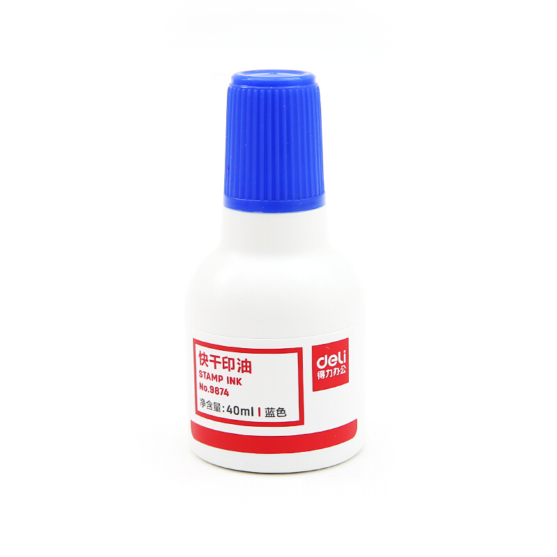得力（deli） 9874  原子快干印油 印泥 40ml(藍色)_http://gzyiqian.cn/img/images/C201903/1552008156341.jpg