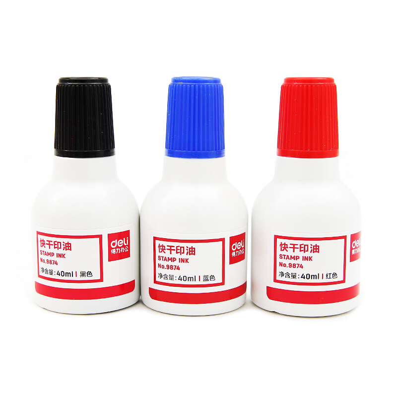 得力（deli） 9874  原子快干印油 印泥 40ml(藍色)_http://gzyiqian.cn/img/images/C201903/1552008156372.jpg
