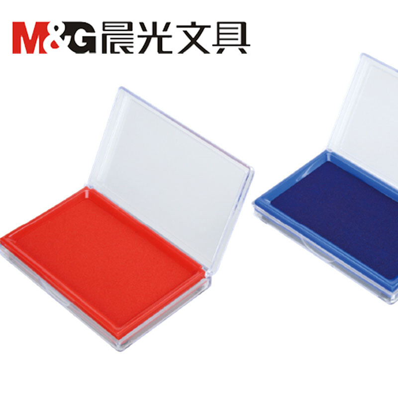 晨光（M&G） AYZ97513 財務專用方形透明快干印臺印泥138*88mm(藍色)_http://gzyiqian.cn/img/images/C201903/1552026369787.jpg