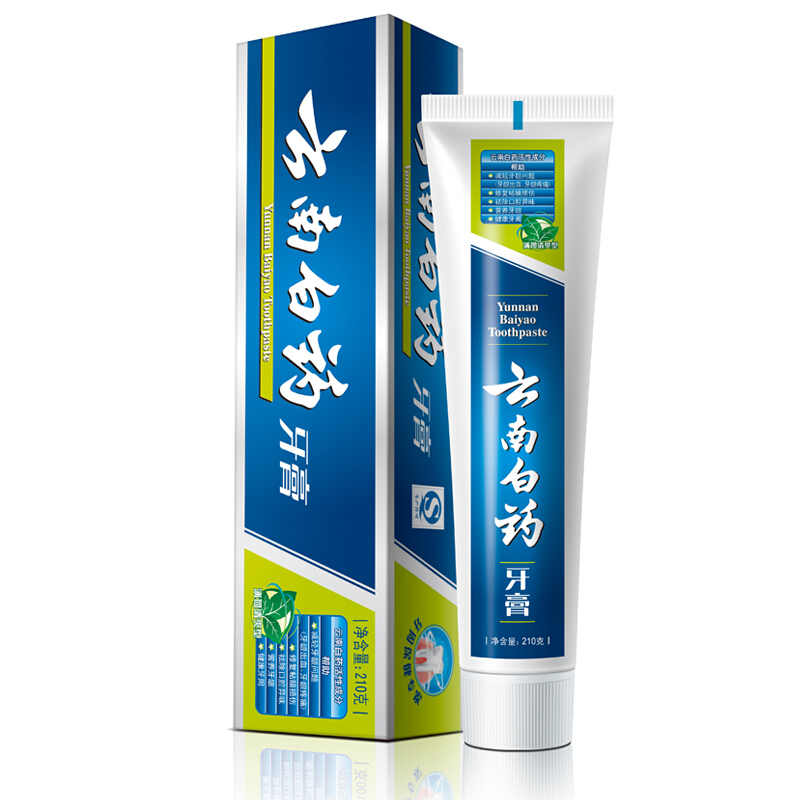 云南白藥 牙膏 210g （留蘭香型）_http://gzyiqian.cn/img/images/C201903/1552035859510.jpg