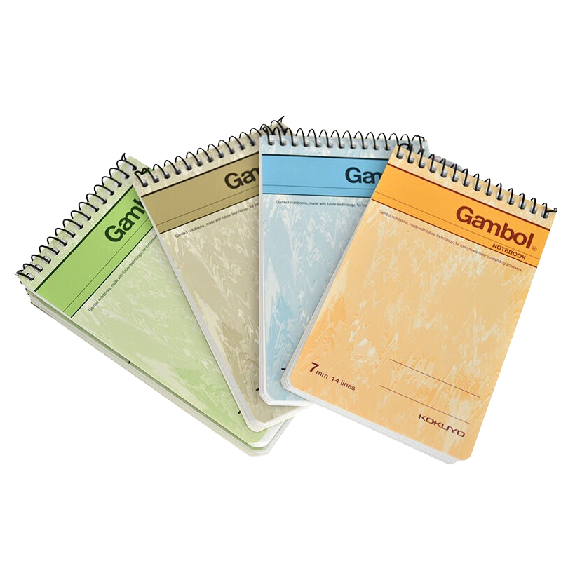 渡邊（Gambol） SA7506 螺旋豎翻筆記本 A7/50頁 24本/包 (包)_http://gzyiqian.cn/img/images/C201903/1552284283406.jpg