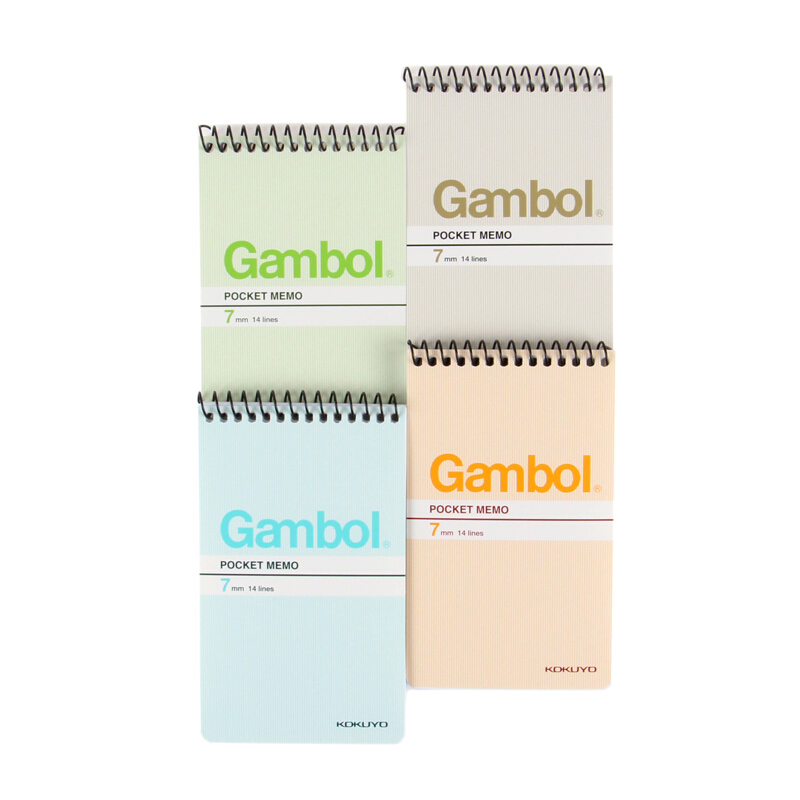 渡邊（Gambol） SA7506 螺旋豎翻筆記本 A7/50頁 24本/包 (包)_http://gzyiqian.cn/img/images/C201903/1552284283417.jpg