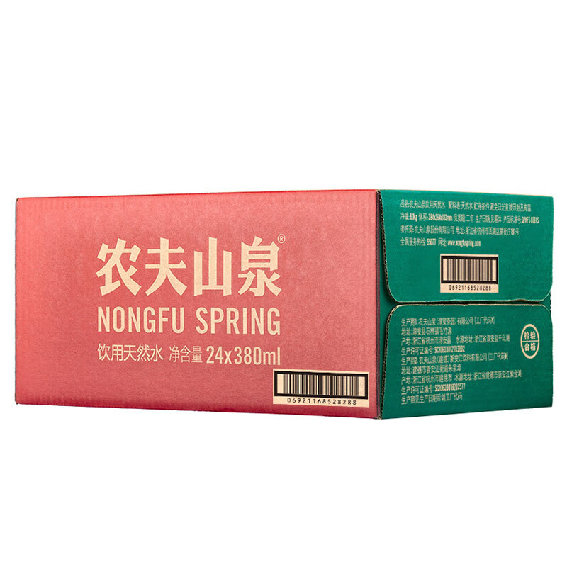 農夫山泉（NONGFU SPRING） 380ml  飲用天然水 1*24瓶 整箱_http://gzyiqian.cn/img/images/C201903/1552381569737.jpg