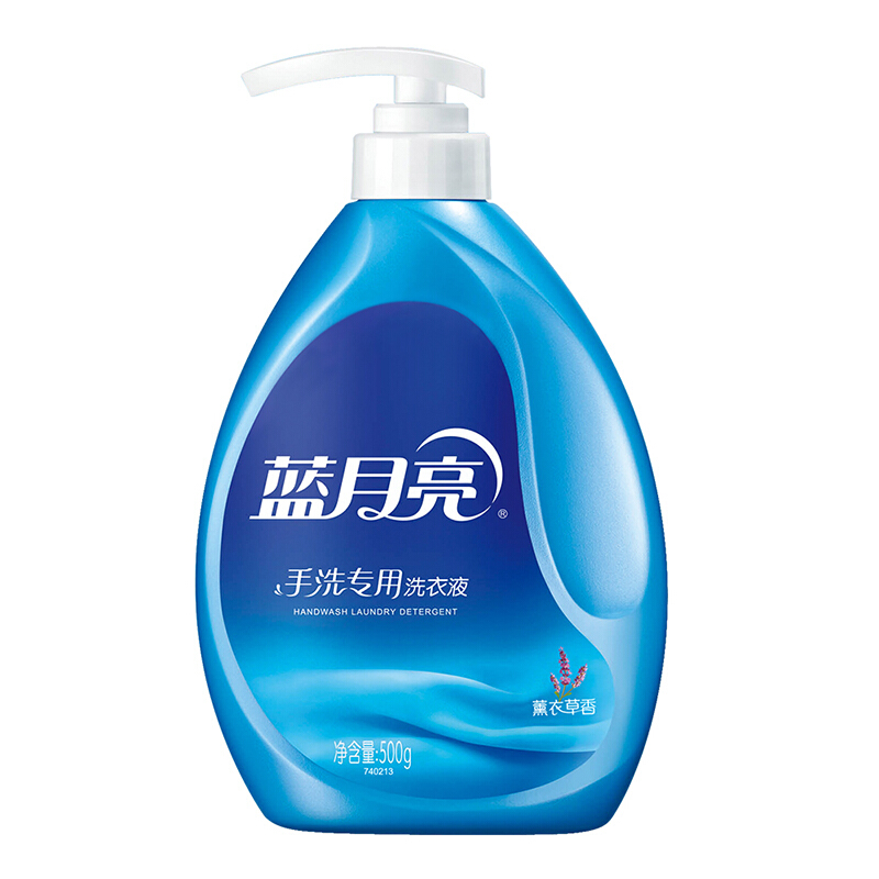 藍月亮 薰衣草手洗專用洗衣液 瓶裝(500g)_http://gzyiqian.cn/img/images/C201904/1556183391597.jpg