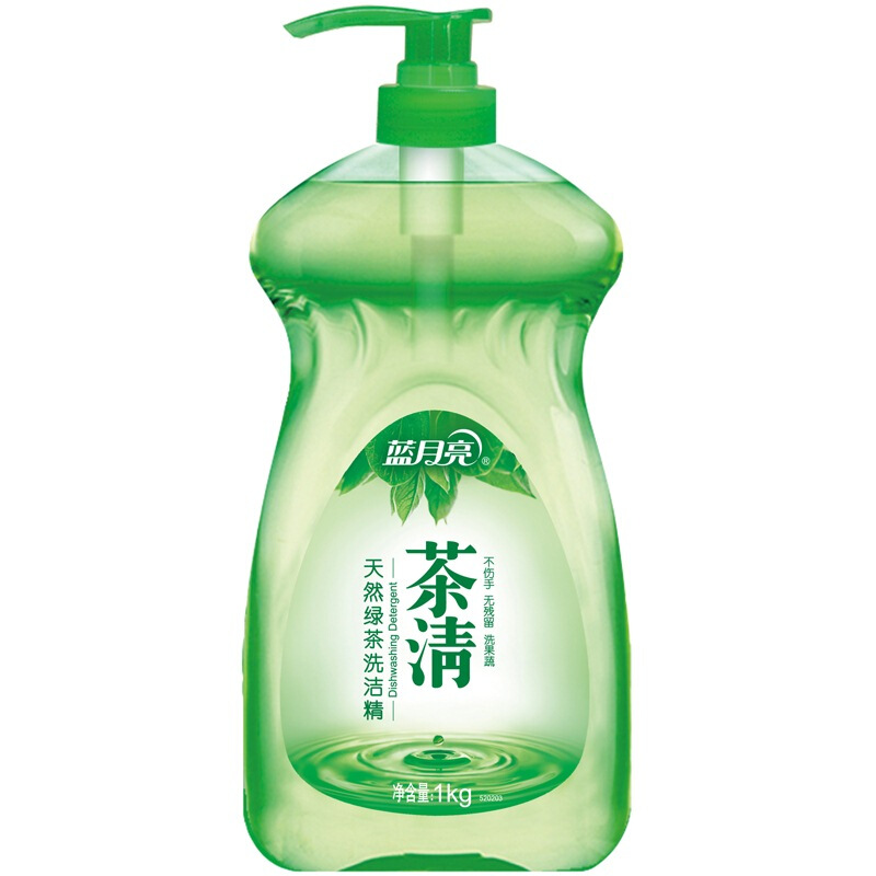 藍月亮  茶清 天然綠茶洗潔精1kg_http://gzyiqian.cn/img/images/C201904/1556255669385.jpg