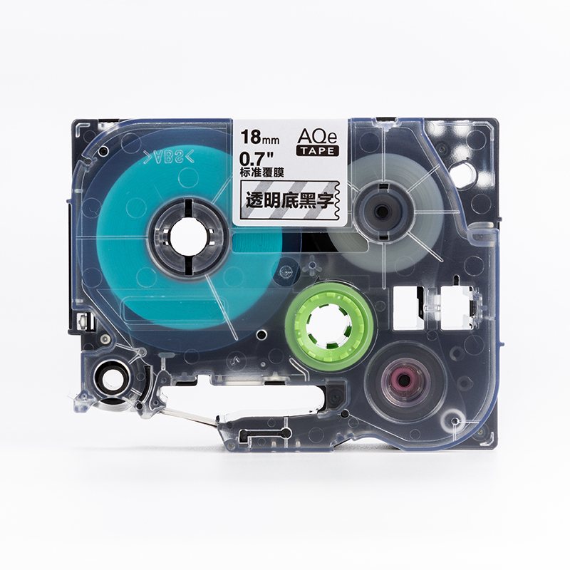 愛墨 AQe-151（24mm）標準覆膜標簽打印機色帶 紅底黑字_http://gzyiqian.cn/img/images/C201907/1564048856414.jpg