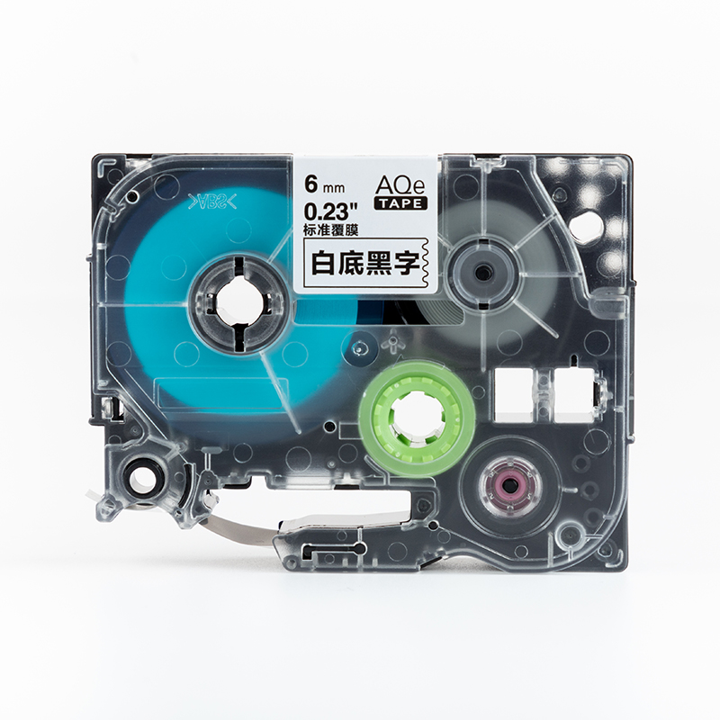 愛墨 AQe-141（18mm）標準覆膜標簽打印機色帶 紅底黑字_http://gzyiqian.cn/img/images/C201907/1564102812903.jpg