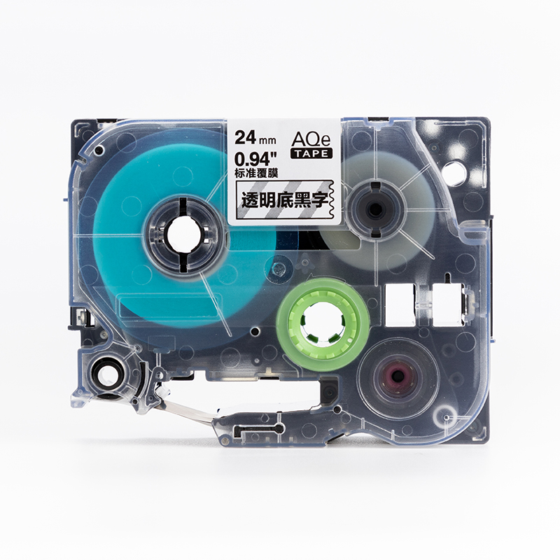愛墨 AQe-141（18mm）標準覆膜標簽打印機色帶 紅底黑字_http://gzyiqian.cn/img/images/C201907/1564102812916.jpg