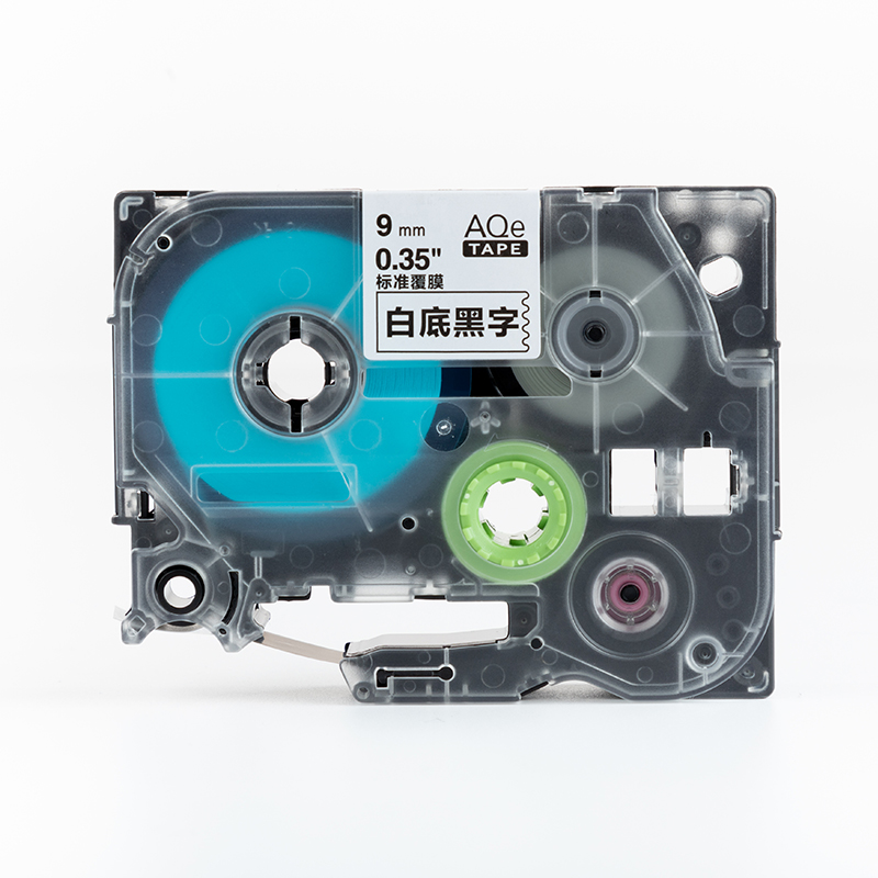 愛墨 AQe-141（18mm）標準覆膜標簽打印機色帶 紅底黑字_http://gzyiqian.cn/img/images/C201907/1564102812930.jpg