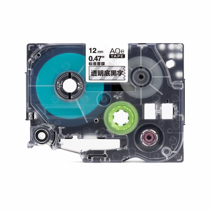 愛墨 AQe-111（6mm）標準覆膜標簽打印機色帶 紅底黑字_http://gzyiqian.cn/img/images/C201907/1564102918919.jpg