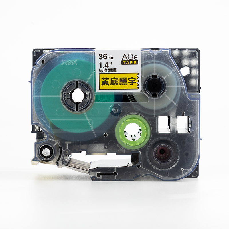 愛墨 AQe-651（24mm）標準覆膜標簽打印機色帶  白底黑字_http://gzyiqian.cn/img/images/C201907/1564102968034.jpg
