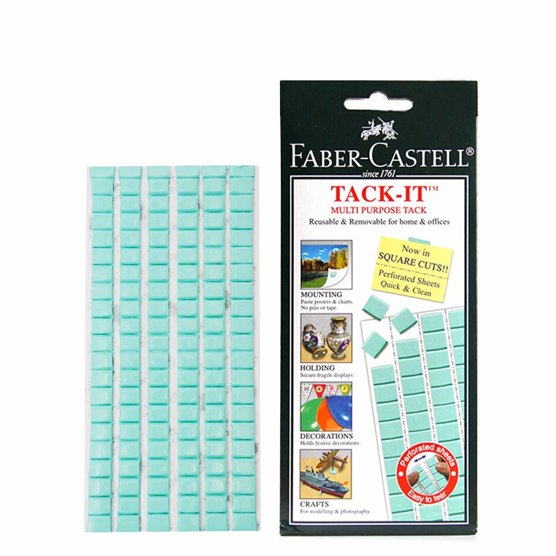 輝柏嘉（Faber-Castell) 粘土免釘藍白雙面膠泥寶貼無痕膠照片墻膠黏土模型工具膠 藍色款75克_http://gzyiqian.cn/img/images/C201910/1571206925228.jpg