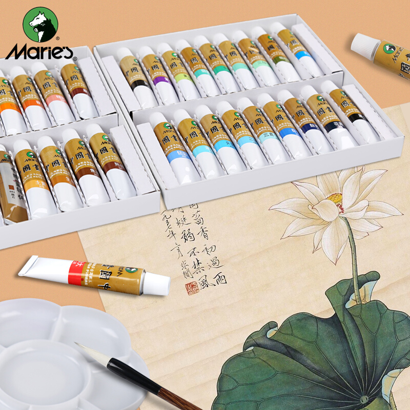 國畫顏料 36色/12ml中國畫顏料套裝_http://gzyiqian.cn/img/images/C201910/1571389640952.jpg