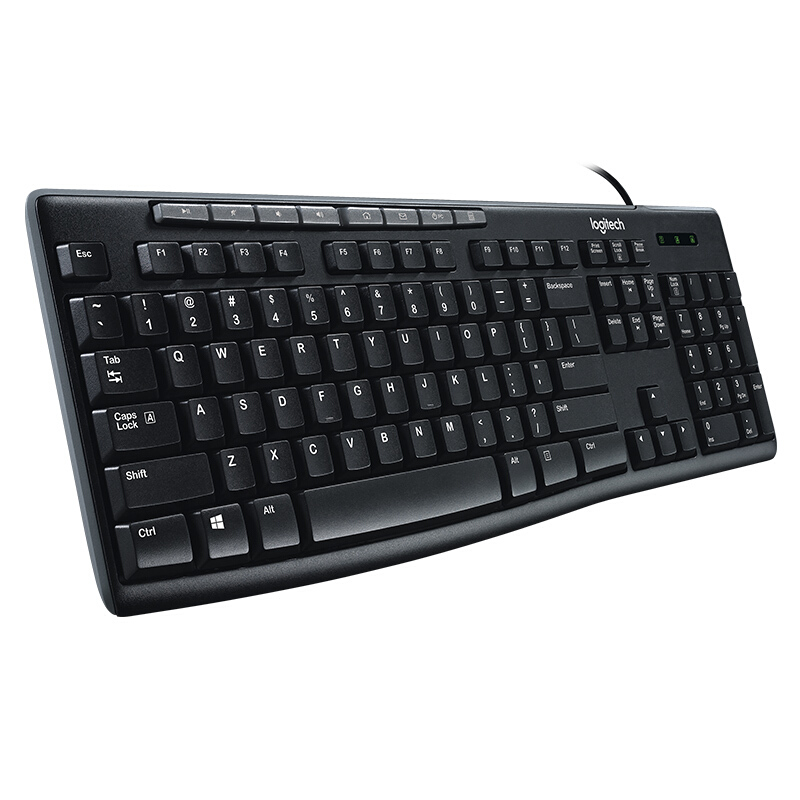 羅技（Logitech）K200 鍵盤 有線鍵盤 辦公鍵盤 全尺寸 黑色_http://gzyiqian.cn/img/images/C201910/1572506200442.jpg