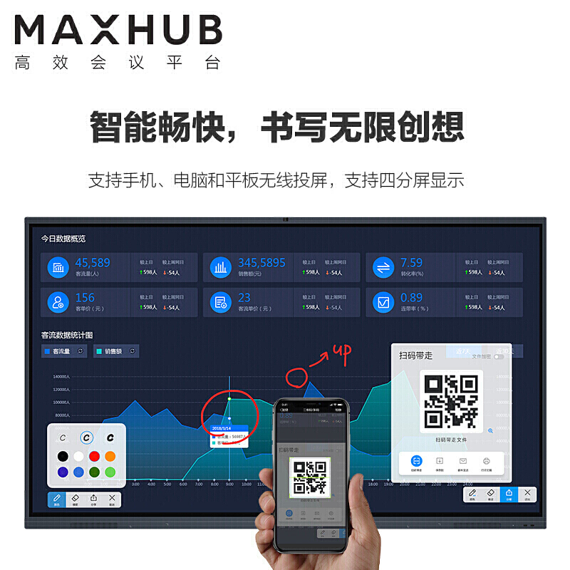 MAXHUB X3 S系列 86英寸會議平板 教學會議平板一體機SC86CD_http://gzyiqian.cn/img/images/C201911/1574737582976.jpg