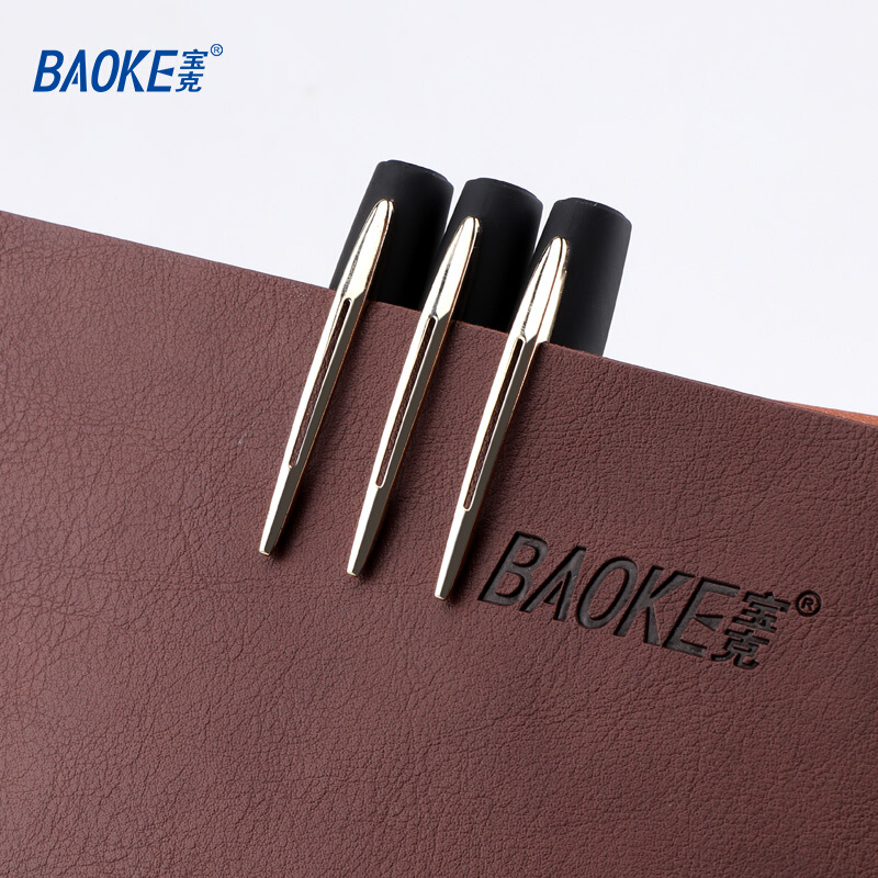 寶克（BAOKE）大容量黑色中性筆 磨砂桿簽字筆PC1838/12支裝(0.7mm)_http://gzyiqian.cn/img/images/C202007/1594348706978.jpg