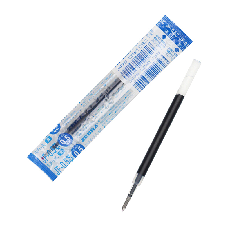 斑馬（ZEBRA）0.5mm按動(dòng)中性筆芯 RJF5-BL/10支裝(藍(lán)色筆芯)_http://gzyiqian.cn/img/images/C202007/1594368572906.jpg