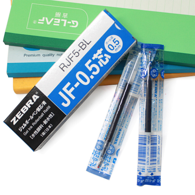 斑馬（ZEBRA）0.5mm按動(dòng)中性筆芯 RJF5-BL/10支裝(藍(lán)色筆芯)_http://gzyiqian.cn/img/images/C202007/1594368583720.jpg