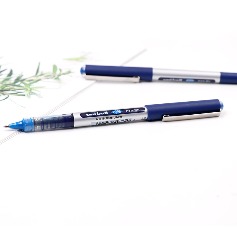 三菱（uni）UB-150（可透視）中性筆 簽字筆0.5mm 單支 (藍色) _http://gzyiqian.cn/img/images/C202007/1594785753245.jpg