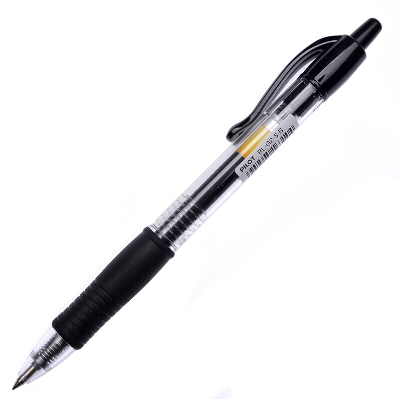 百樂（PILOT）BL-G2-5-B 按動中性筆啫喱筆 簽字筆0.5mm 12支/盒 (黑色) _http://gzyiqian.cn/img/images/C202007/1594869773291.jpg