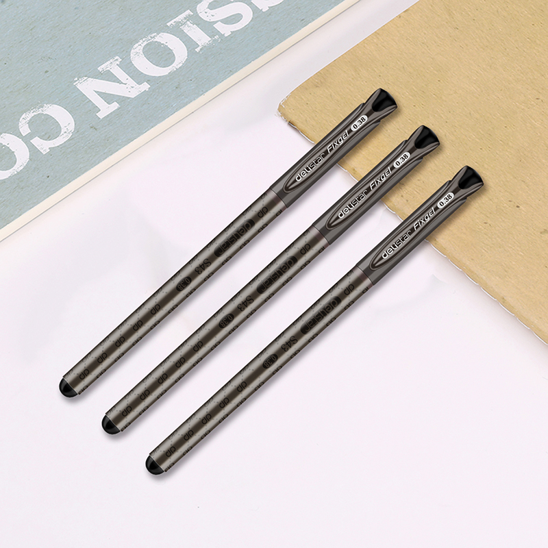 得力（deli）S43 財務專用中性筆 黑色簽字筆 0.38mm 12支盒_http://gzyiqian.cn/img/images/C202009/1599443882367.jpg