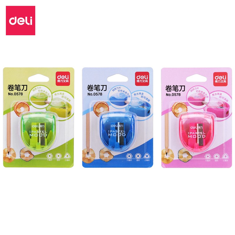 得力（deli） 0578 削筆刀卷筆刀糖果色轉(zhuǎn)筆刀削筆器(混)(只)_http://gzyiqian.cn/img/images/C202009/1599624325485.jpg
