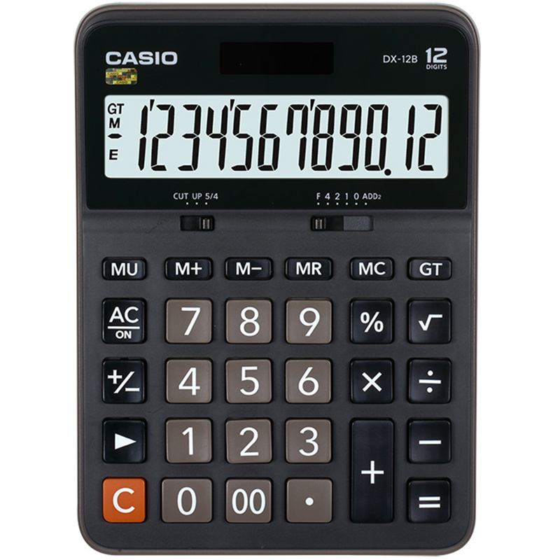 卡西歐（CASIO） DX-12B 商務計算器 大型機 黑色 DX-12S升級款_http://gzyiqian.cn/img/images/C202009/1600671375095.jpg