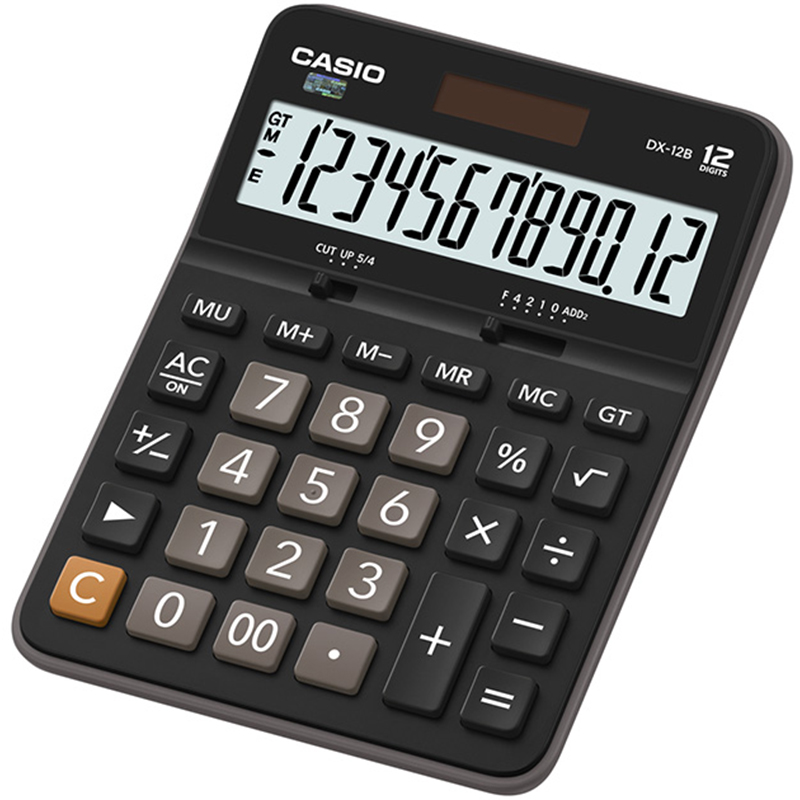 卡西歐（CASIO） DX-12B 商務計算器 大型機 黑色 DX-12S升級款_http://gzyiqian.cn/img/images/C202009/1600671376593.jpg