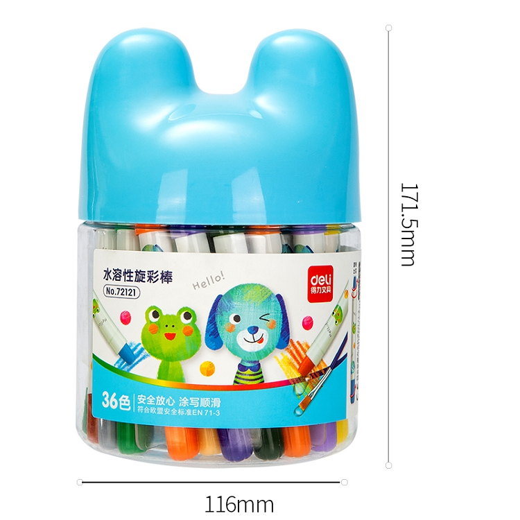 得力(deli) 36色 水溶性油畫棒 可水洗蠟筆 72121_http://gzyiqian.cn/img/images/C202103/1615965107702.jpg