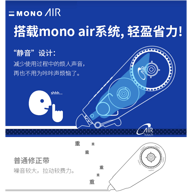 TOMBOW蜻蜓修正帶多彩涂改帶替芯可換長10M 黑色本體九個裝CT-CAX5C_http://gzyiqian.cn/img/images/C202110/1634278350869.jpg