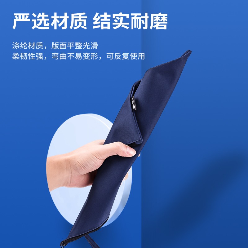 得力（deli）A4拉鏈袋厚文件袋布質帆布收納袋 藍色63466_http://gzyiqian.cn/img/images/C202202/1645408348033.jpg