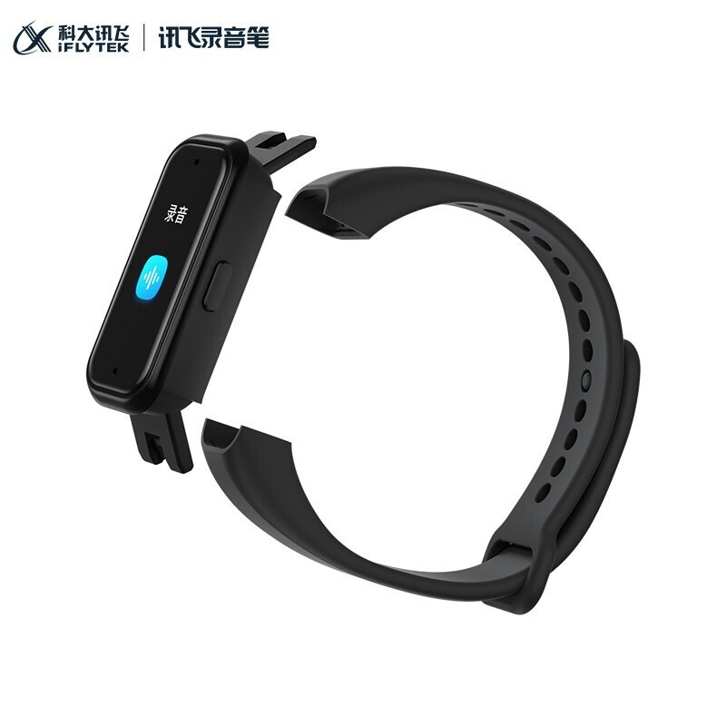 科大訊飛（iFLYTEK） 科大訊飛腕式錄音筆R1智能SR錄音實時轉文字專業高清降噪免費轉寫運動手環_http://gzyiqian.cn/img/images/C202203/1646291780490.jpg