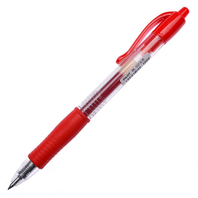 百樂（PILOT）BL-G2-5-R 按動中性筆啫喱筆 簽字筆0.5mm 12支/盒 (紅色) _http://gzyiqian.cn/img/sp/100/c71b52a7-e8c7-4543-91dd-e77bf00453c0.jpg