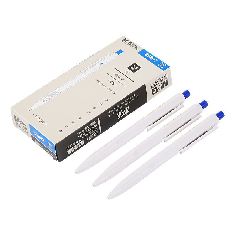 晨光（M&G） ABP89802 本味系列子彈頭按動圓珠筆 中油筆 原子筆0.5mm/12支裝（藍色）_http://gzyiqian.cn/img/sp/101/ec7c97b2-187c-4b5c-85b8-d82a195a2fb7.jpg