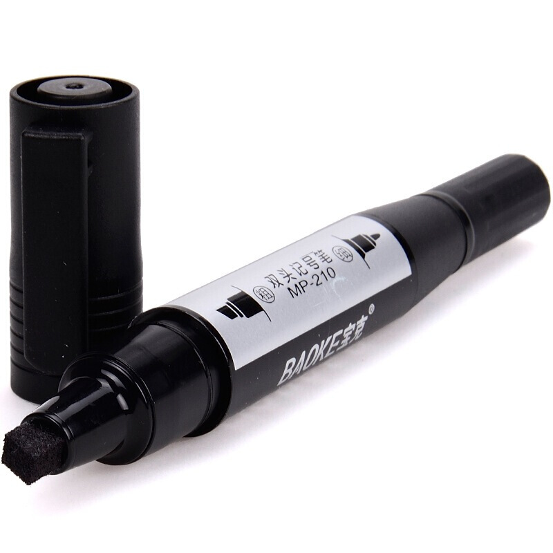 寶克（BAOKE） MP-210 油性大雙頭記號筆 12支/盒（黑色）_http://gzyiqian.cn/img/sp/104/4a9aa616-1684-472a-9112-ef9a112179c8.jpg