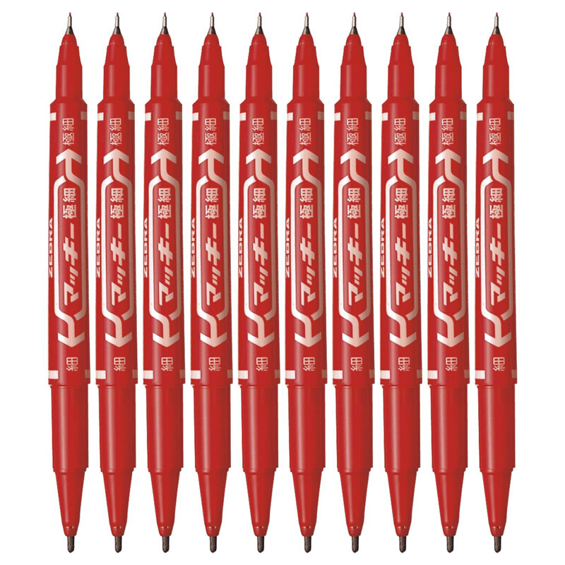 斑馬（ZEBRA） MO-120-MC-BK 小雙頭記號筆 單支裝（紅色）_http://gzyiqian.cn/img/sp/104/a603aed2-59eb-46a6-8a91-b98f44c7a986.jpg