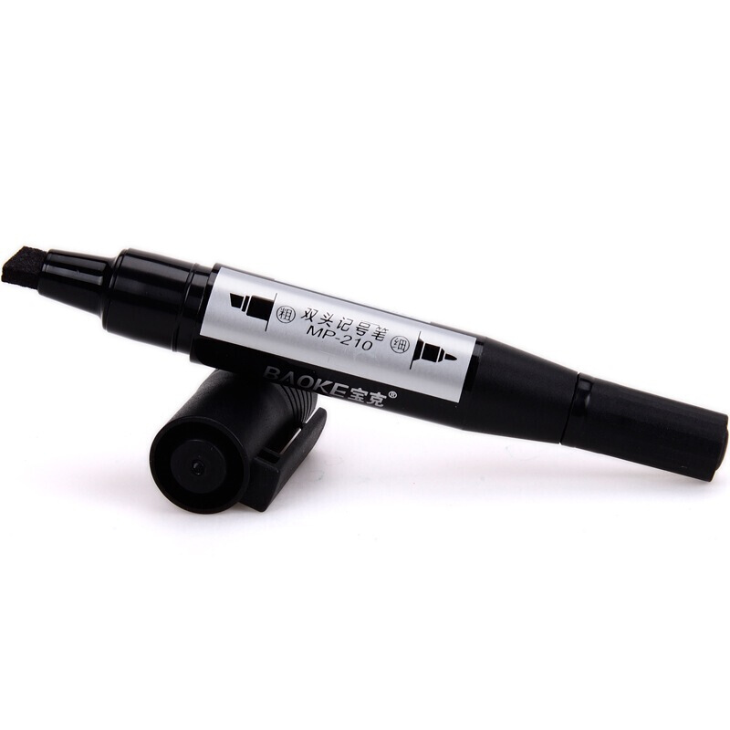 寶克（BAOKE） MP-210 油性大雙頭記號筆 12支/盒（黑色）_http://gzyiqian.cn/img/sp/104/c8d543d2-e69f-4016-ae82-347c61b2fd43.jpg