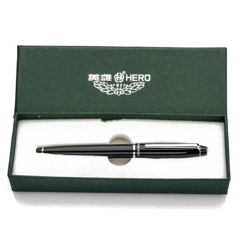 英雄（HERO） 372-2 黑色銥金鋼筆墨水筆暗尖_http://gzyiqian.cn/img/sp/108/83156d9d-2018-490f-9172-516fc21ce638.jpg