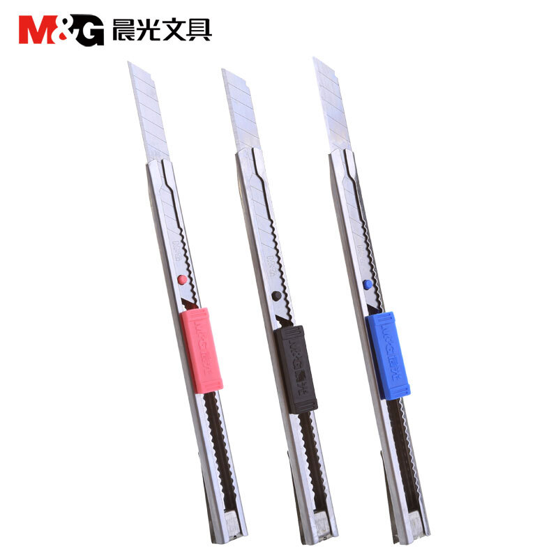 晨光（M&G） ASS91314 金屬美工刀 裁紙刀 壁紙刀 顏色隨機_http://gzyiqian.cn/img/sp/142/40483666-1327-4332-81c9-74dcd122f14a.jpg