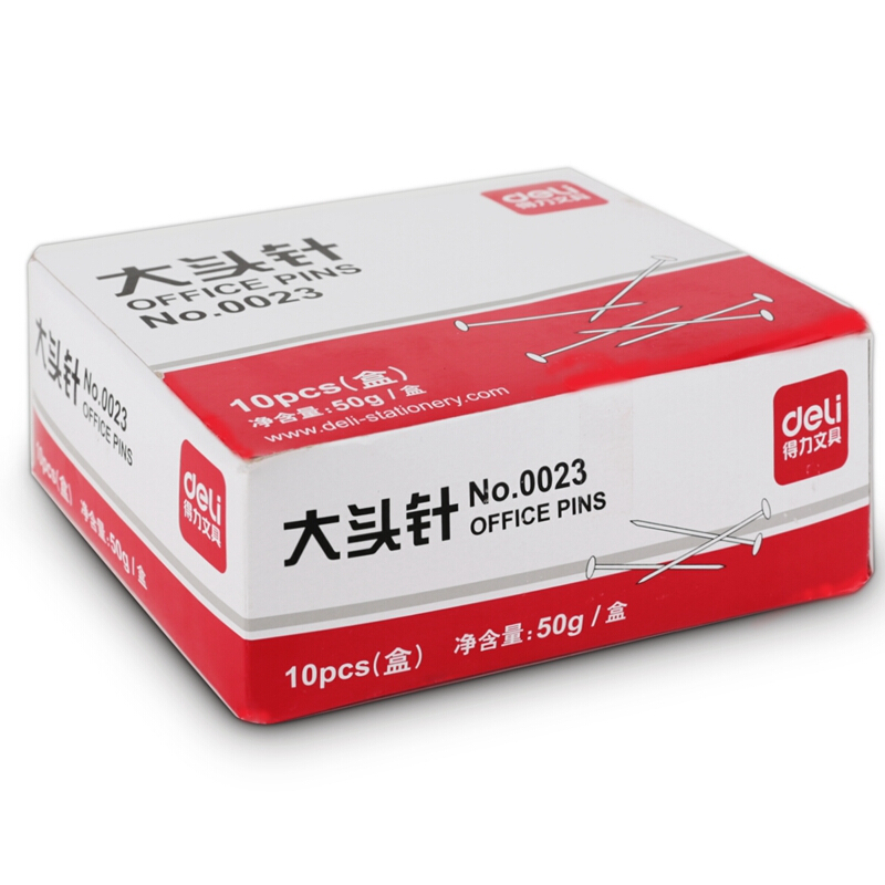 得力（deli） 0023 PP盒裝大頭針 單盒 50g盒 （單盒裝）_http://gzyiqian.cn/img/sp/160/c52c6dc1-a8e9-412e-ad4d-51670b21def3.jpg