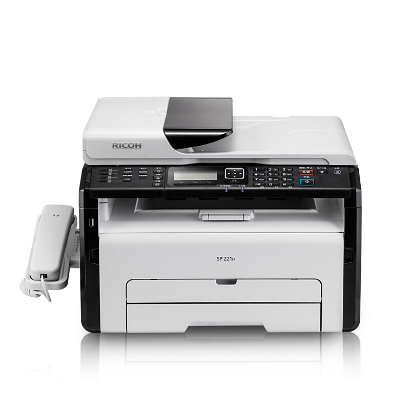 理光（Ricoh） SP221SF 黑白激光一體機(jī) A4幅面（打印/復(fù)印/傳真/掃描）