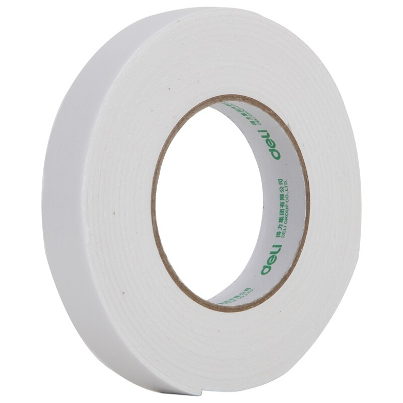 得力（deli） 30410 海綿膠泡棉雙面膠 12mm*5y 1卷裝_http://gzyiqian.cn/img/sp/208/1ee1f837-ba7e-4e1b-babf-6367a48365e4.jpg