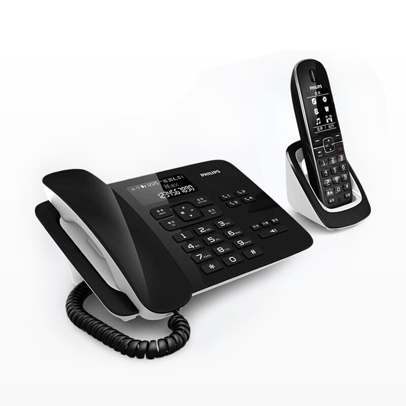 飛利浦（PHILIPS） DCTG492 語音報號黑名單中文數字子母機一拖一家用辦公會議坐固定固話無線電話機座機無繩電話機（黑色）_http://gzyiqian.cn/img/sp/2147/2218de12-5046-4326-90ca-3c5253de3905.jpg