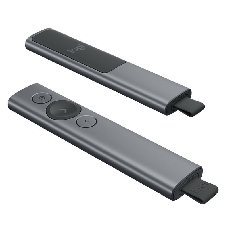 羅技（Logitech） Spotlight 無線演示器 投影筆 翻頁器 非激光筆 演示筆 演講神器 放大聚焦液晶屏可顯 (灰色) _http://gzyiqian.cn/img/sp/242/eacc9595-4a0f-483a-9641-b326566f0a05.jpg